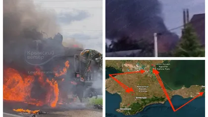 „Fantomele” lui Zelenski lovesc logistica militară rusă. Imagini cu atacurile asupra depozitelor de combustibil în timp ce Kievul este atacat cu rachete balistice