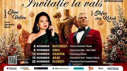 Tenorul ŞTEFAN von KORCH aduce concertul „INVITAȚIE LA VALS” la Bucureşti, Sibiu, Craiova, Arad şi Ploieşti în luna noiembrie