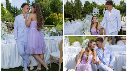 FOTO Alexandru Pantea, fundașul de la FCSB, și Alina Dragomir s-au căsătorit sâmbătă. Imagini de la eveniment: „O singură poveste”