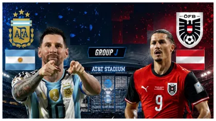 LIVE Antena 1 Argentina – Austria 0-0 ONLINE VIDEO la Cupa Mondială 2026. Messi a ratat un penalty, putea deveni golgheterul all-time la Campionatul Mondial