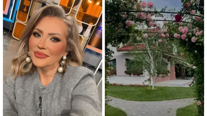 Cum arată vila cu piscină pe care Mirela Vaida o are la Snagov: ”Pădurea e imediat lângă noi, vedem căprioarele dimineață”