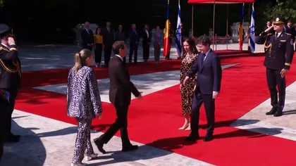 Ce ținută a purtat Mirabela Grădinaru la Cotroceni cu ocazia vizitei președintele statului Israel, Isaac Herzog