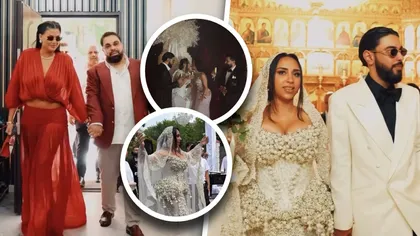 GALERIE FOTO Imagini spectaculoase de la nunta fiului lui Florin Salam. Mireasa a purtat o rochie parcă scoasă din povești