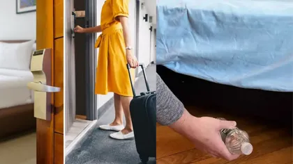 De ce este bine să arunci o sticlă cu apă sub pat atunci când intri într-o cameră de hotel. Trucul dezvăluit de o însoțitoare de bord care te ține departe de primejdii