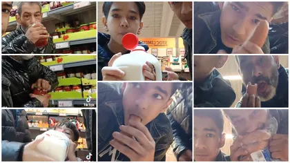 VIDEO Scene revoltătoare într-un supermarket din România. O familie s-a filmat în timp ce mânca din produse și le punea la loc pe raft: „Vă arătăm cum se mănâncă pe gratis”