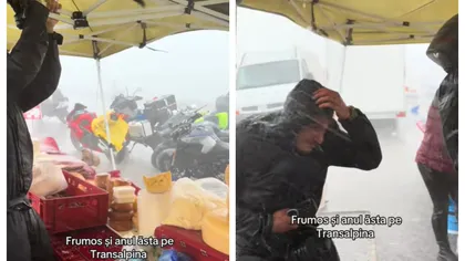 VIDEO Furtună cu putere de uragan pe Transalpina. Refugiul din Șaua Șugărilor a fost avariat