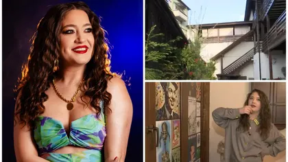 Imagini din casa lui Carmen Chindriș din Sighetu Marmației. Are două scene în interior și o curte spectaculoasă