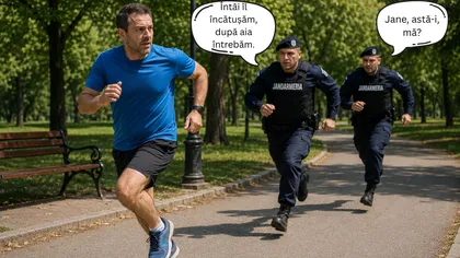 Antrenamentul zilei: proba de 100 de metri prin IOR cu jandarmii după tine. Un profesor de sport a fost confundat de mascați și luat la audieri, cu forța. Poliția declară că agenții au acționat corect