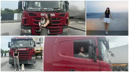 O tânără a renunțat la modă pentru a deveni șoferiță de camion. Câștigă 29.000 de dolari pe lună și e celebră pe internet