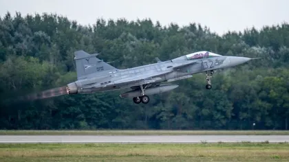 Un avion Gripen s-a prăbuşit lângă Szolnok, în Ungaria