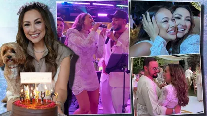 Andra, petrecere fastuoasă la împlinirea celor 40 de ani! Leo de la Roșiori a fost invitat special, iar Vlăduța Lupău a venit la aniversare cu elicopterul