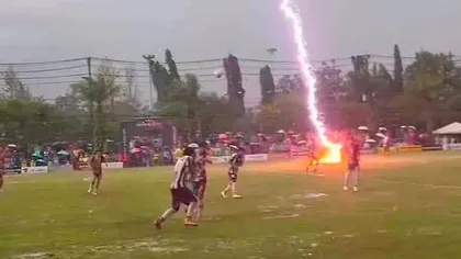 Tragedie pe terenul de fotbal. Un jucător a murit lovit de fulger chiar în timpul meciului