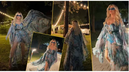 Loredana Groza nu se uită la bani. Apariție wow într-o rochie îndrăzneață, care costă o mică avere. Trena uriașă și accesoriile completează ținuta scumpă VIDEO