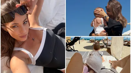 Roxana Nemeș, imagini de colecție cu gemenii la plajă. Cântăreața a dezvăluit cum a rămas gravidă: „Fiecare poveste e diferită”
