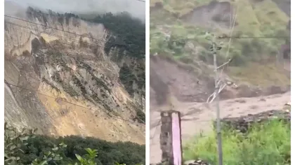 Alunecare de teren apocaliptică în Nepal. Imagini desprinse parcă din filmele SF VIDEO