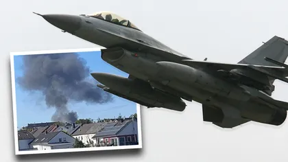 Avion F-16 al Forțelor Aeriene al SUA, prăbușit în Germania. Pilotul s-a catapultat înainte de impact și a supraviețuit