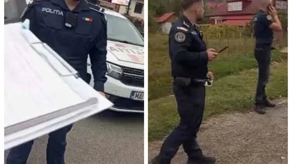 Circ cu poliția în Maramureș! Un bărbat îi acuză pe agenți că l-au scos cu forța din mașină și l-au lovit chiar în fața copilului său de 5 ani