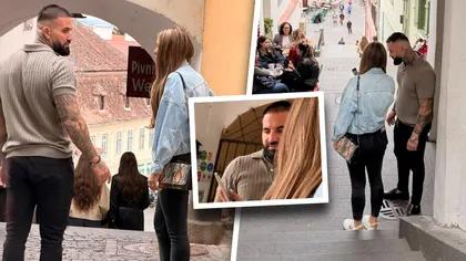 EXCLUSIV FOTO Marcel și Armina de la Insula Iubirii, surprinși împreună pe străzile din Sibiu. Se pare că cei doi au trecut testul fidelității, iar acum se bucură de o escapadă romantică