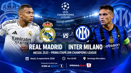 LIVE Real Madrid – Inter Milano (ora 22:00) ONLINE VIDEO în Champions League. Chivu contra Mourinho, unde vezi confruntarea în direct la TV