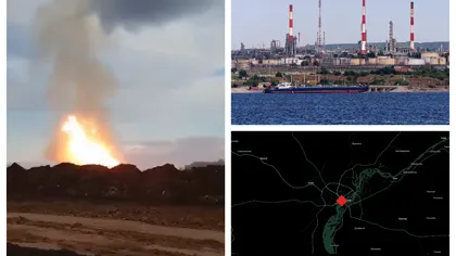 Ucraina a atacat cu drone o rafinărie şi aerodromul „Engels” din Saratov VIDEO