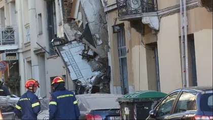 Clădire prăbuşită la Atena în urma unei explozii FOTO şi VIDEO