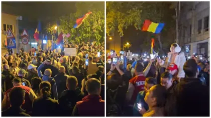 Protest de amploare pentru Călin Georgescu la Arestul Central. Aproximativ 1.000 de oameni s-au strâns în fața sediului VIDEO