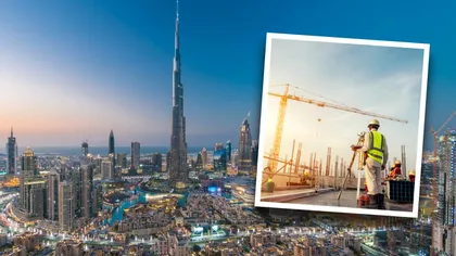 O firmă de construcții din Dubai a scos 5.000 de locuri noi de muncă. Compania asigură zborurile, vizele și cazarea