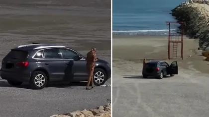 Amendă uriașă pentru o șoferiță care a ignorat legea și a intrat cu mașina pe plajele din Venus și Cap Aurora. Plimbarea o costă scump