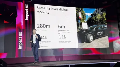 Cifre record pentru Uber în România: 6 milioane de pasageri și 280 de milioane de curse din 2015