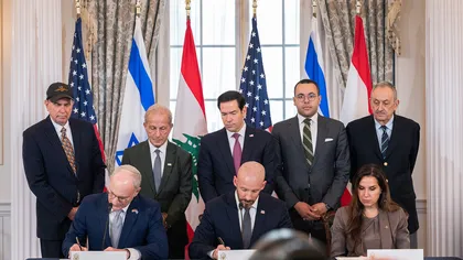 Israelul și Libanul semnează un acord-cadru pentru o retragere minoră a IDF, după 4 zile de discuții la Washington
