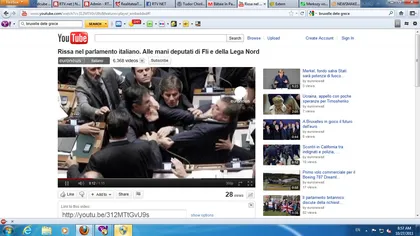 Măsurile de austeritate i-au făcut pe parlamentarii italieni să se ia la bătaie VIDEO