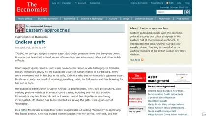 The Economist: E vremea ca România să preia controlul asupra nesfârşitelor probleme cu corupţia