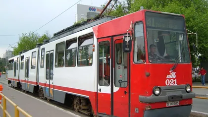 Circulaţia pe linia de tramvai 41, blocată din cauza unei defecţiuni