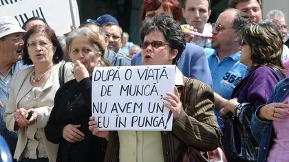 Protest în Piaţa Victoriei: pensionarii sunt nemulţumiţi de neindexarea pensiilor