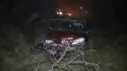 Accident spectaculos în Cluj. Şoferul a scăpat ca prin minune VIDEO