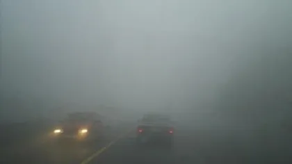 Ceaţa reduce vizibilitatea pe mai multe drumuri naţionale