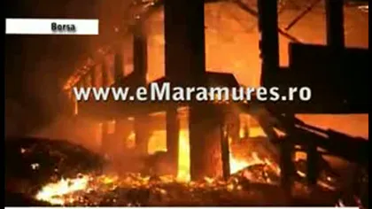 Un gater dezafectat din Maramureş a luat foc VIDEO