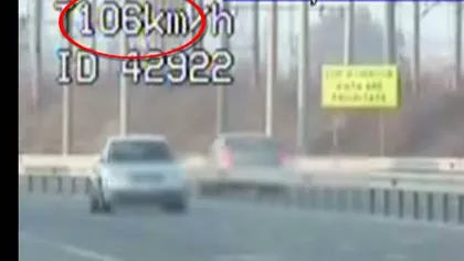 Un şofer din Craiova a gonit cu 106 kilometri la oră în oraş