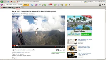 Un vultur cu parapanta. Video uluitor, din Himalaya VIDEO