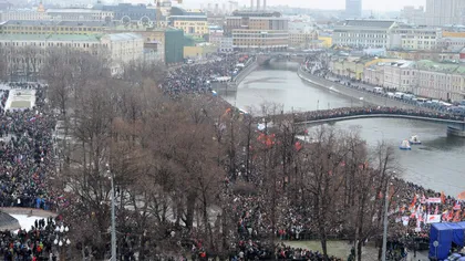 Crăciun cu proteste la Moscova: Zeci de mii de ruşi au cerut repetarea scrutinului din 4 decembrie