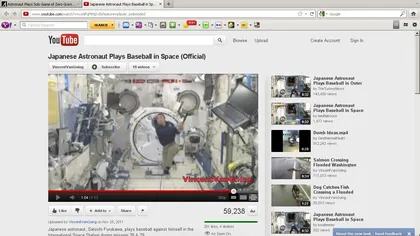Incredibil. Un astronaut joacă baseball cu sine însuşi VIDEO