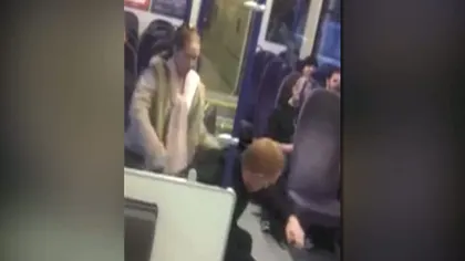 VIDEO Bătaie în metrou sau cum reacţionează o tânără înşelată de iubit