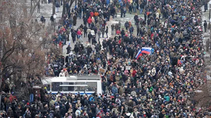 VIDEO FOTO Proteste fără precedent la Moscova: peste 20.000 de oameni au ieşit în stradă