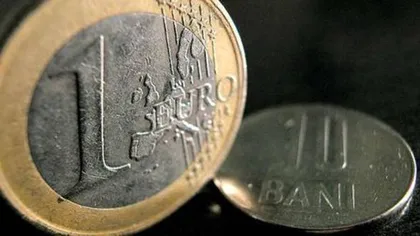 CURS VALUTAR: Euro rămâne sub 4,34 lei