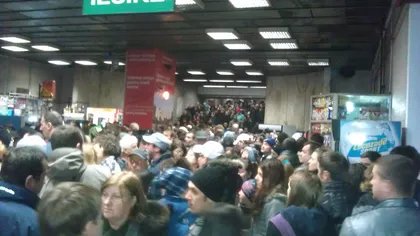 Aglomeraţie la metrou, după parada de 1 Decembrie