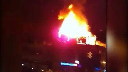 Incendiu la un club din Sibiu. Ar putea fi vorba de o mână criminală