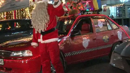 În Argeş, Moş Crăciun vine cu taxiul