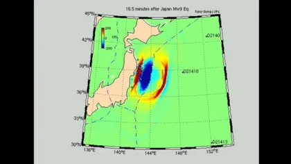NASA: Japonia a fost lovită de un tsunami format din două valuri gigantice VIDEO