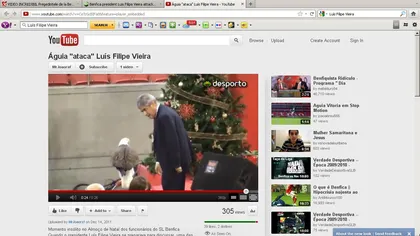 Amuzant. Preşedintele de la Benfica se ceartă cu un vultur VIDEO