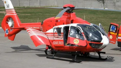Bebeluş de două zile cu malformaţii, adus la un spital din Iaşi cu un elicopter SMURD